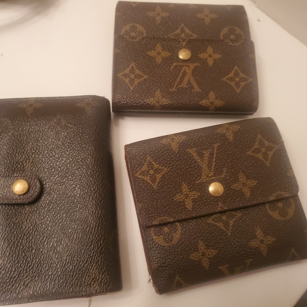 Louis Vuitton Wallet Bundle (2 Elise 1 Kiss wallet)